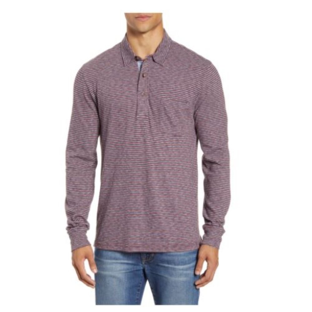 Faherty Long Sleeve Polo Shirt‎ - XS - NWT